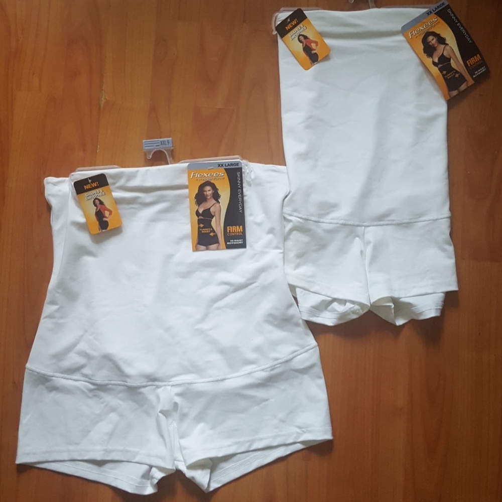 2 NWT Flexees Maidenform Hi Waist Boy Short